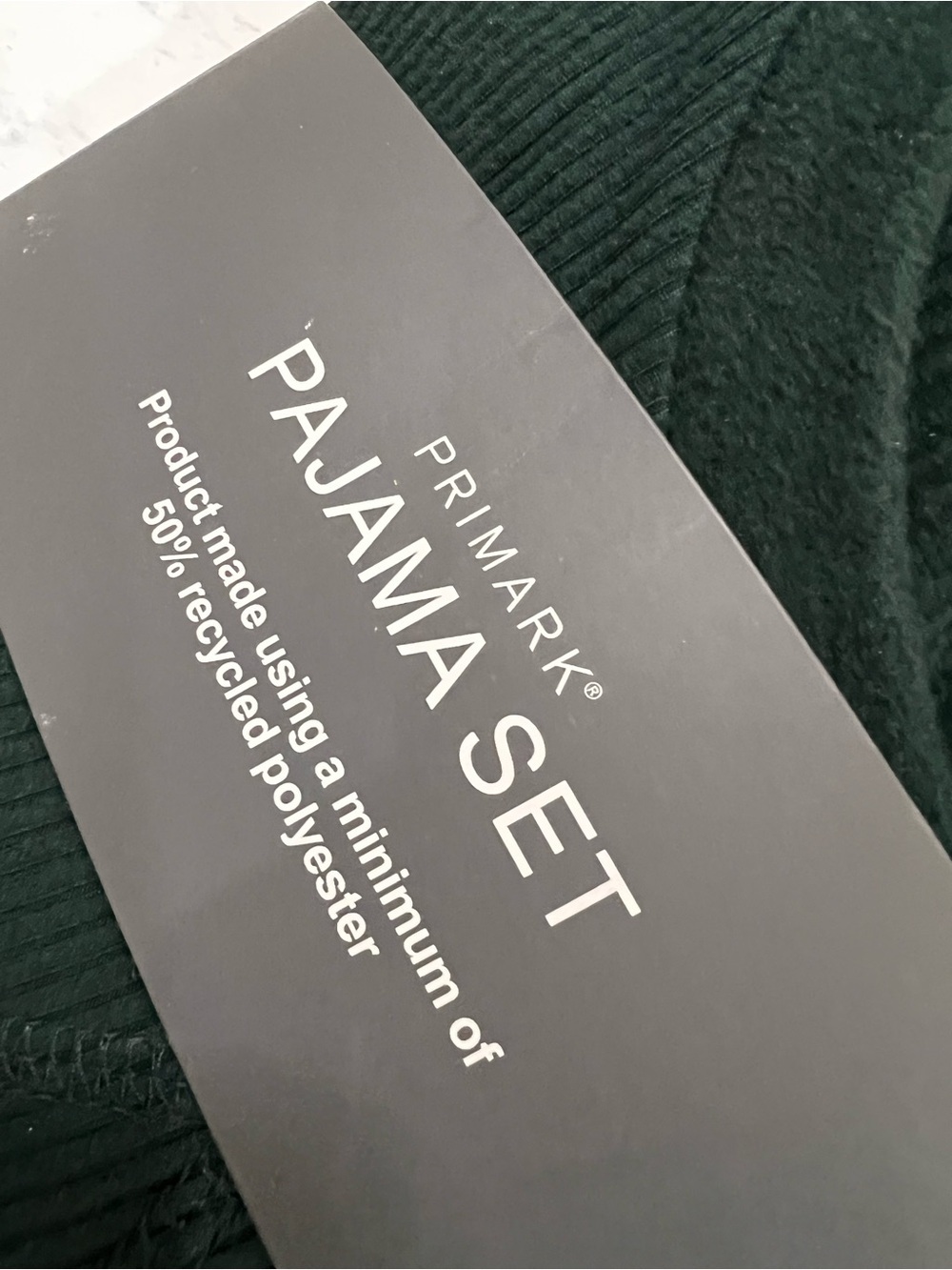 Primark Forest Green Ribbed Pajama Set - Picture 3 of 8